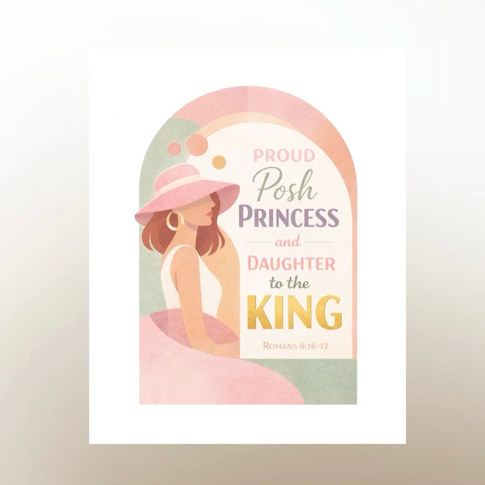 DDS Art Print, 8x10, Bible Verse, Paper Print, Unframed, Posher Series